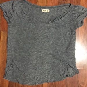 Grey hollister  top